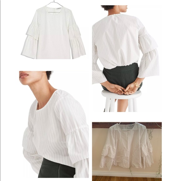 madewell tiered sleeve top - Picture 1 of 1